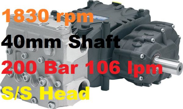 Pratissoli 200 Bar 106 lpm Pressure Pump KF30-GB18