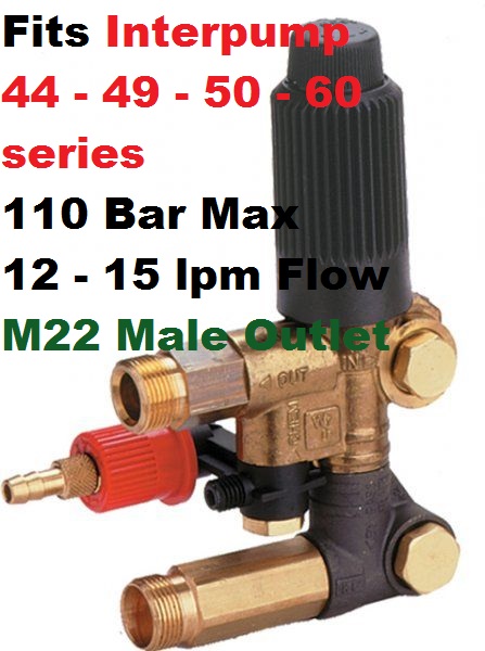 110 Bar 12-15 Lpm Interpump W1 Controlset - W1.1L