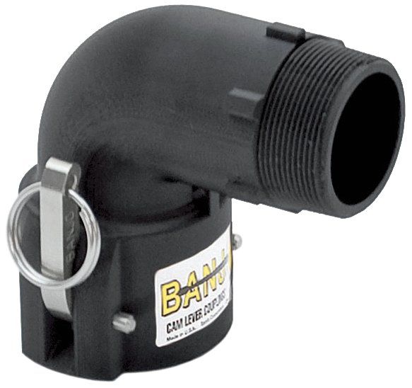 2" Male NPT 90 deg Cam Lever Coupler 2 size - 9901-200B-90