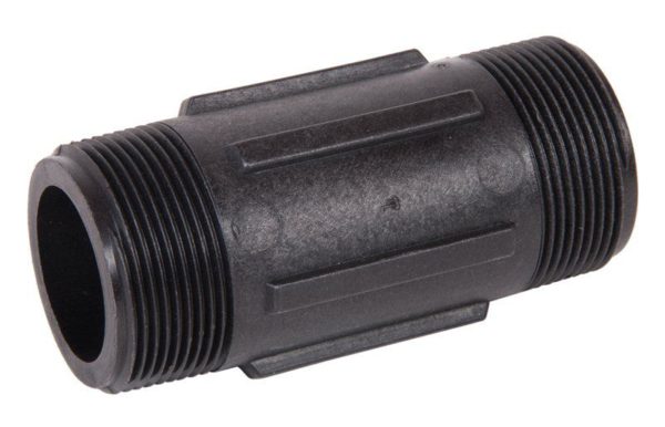 Equal Nipple 1 1/2" x 4" Long Male POLY NPT 9901-NIP150-4