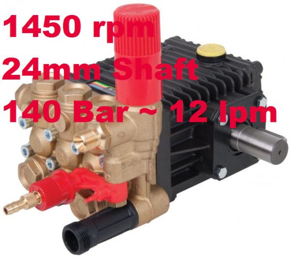 Interpump 140 Bar 12 lpm Pressure Washer Pump W140MV