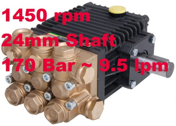 Interpump 170 Bar 9.5 lpm Pressure Washer Pump W170M