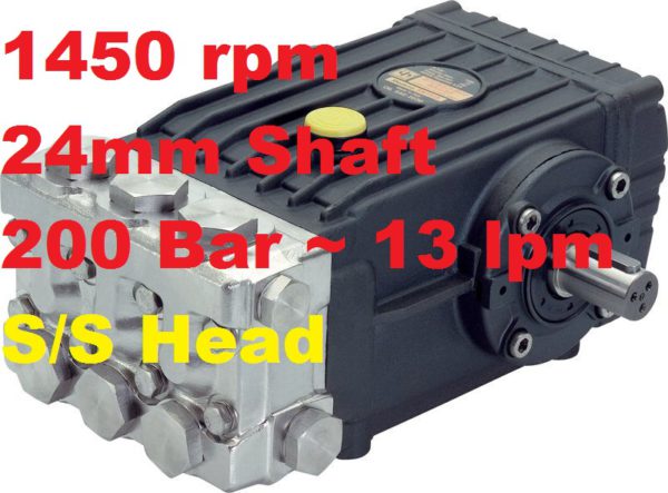 Interpump 200 Bar 13 lpm Pressure Washer Pump SSE2013