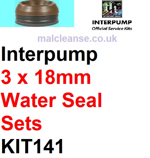 Interpump KIT141 3 x 18mm Water Seal Sets