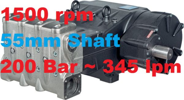 Pratissoli 200 Bar 345 lpm Pressure Pump MKS55-GB15
